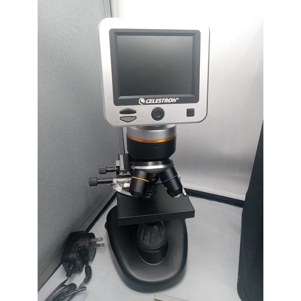 Celestron LCD Deluxe Digital Microscope II No Instructions Nice With‎ Sd Card